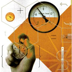 stop watch and pressue gauge, illustration